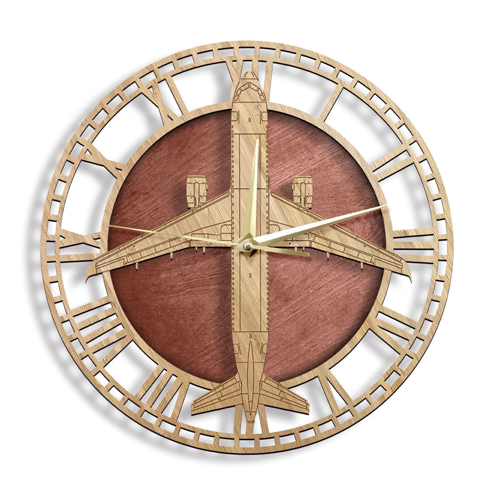 Orologio da parete Aereo legno intagliato