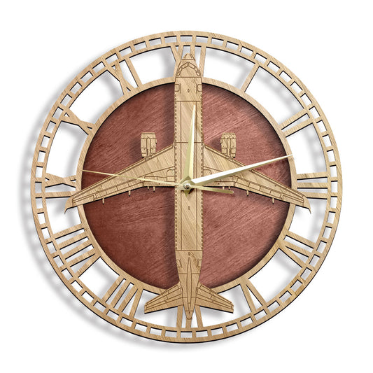 Orologio da parete Aereo legno intagliato