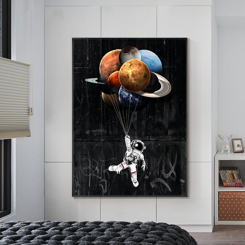 QUADRO ASTRONAUTA ACQUERELLO