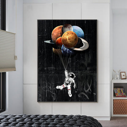 QUADRO ASTRONAUTA ACQUERELLO
