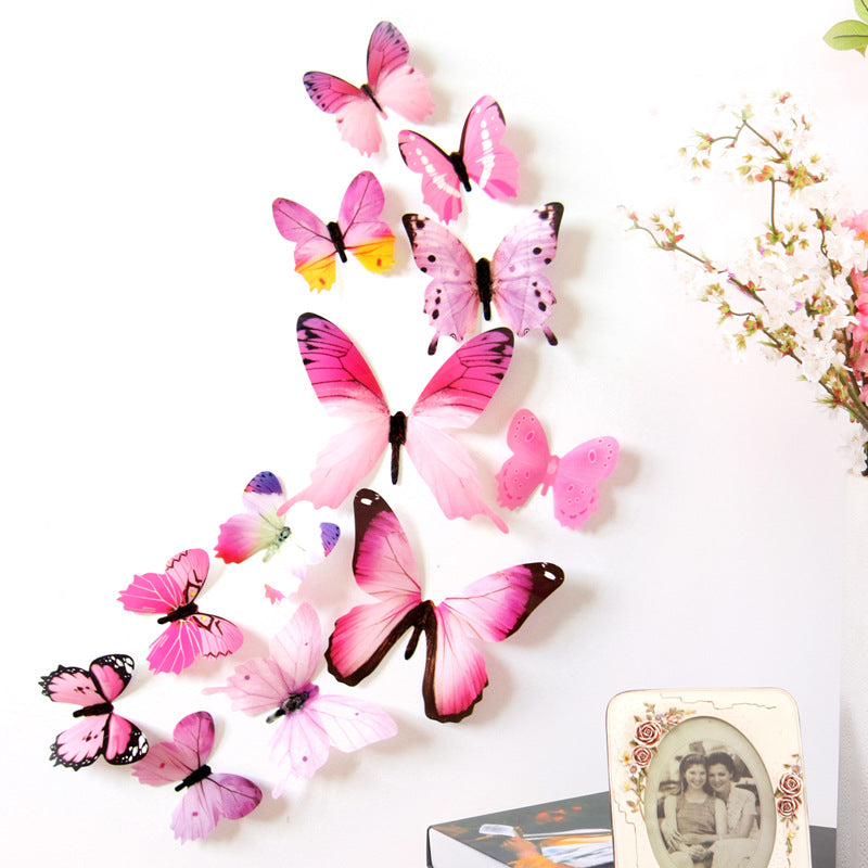 Adesivi farfalle set 12 pezzi