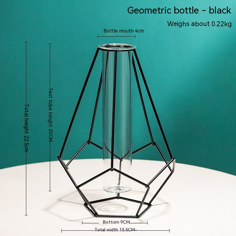 Vaso in vetro geometrico