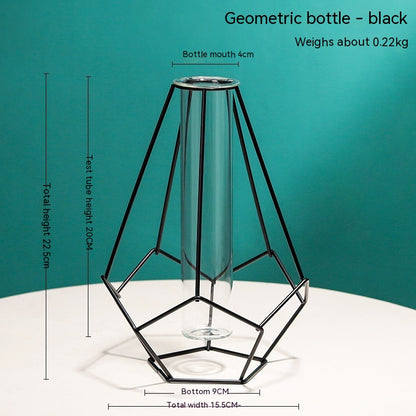 Vaso in vetro geometrico