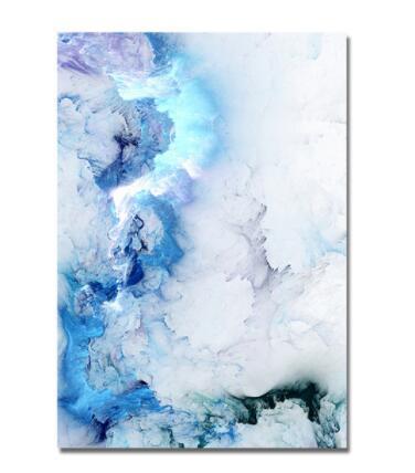 Quadro su tela Astrazione blu