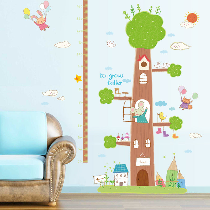 Adesivo murale Babbo Natale e albero