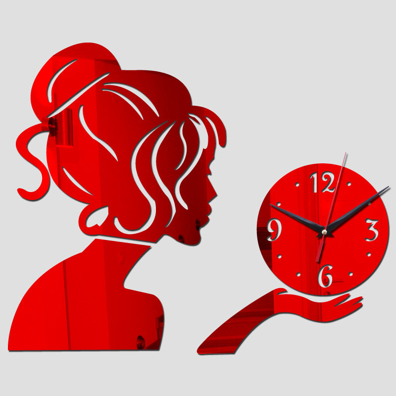Orologio da parete Donna con orologio