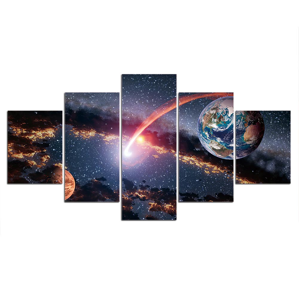 Adesivo murale Pianeti e nebulosa cosmica