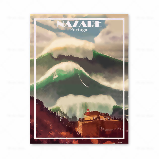 Poster set cinque città europee cornice