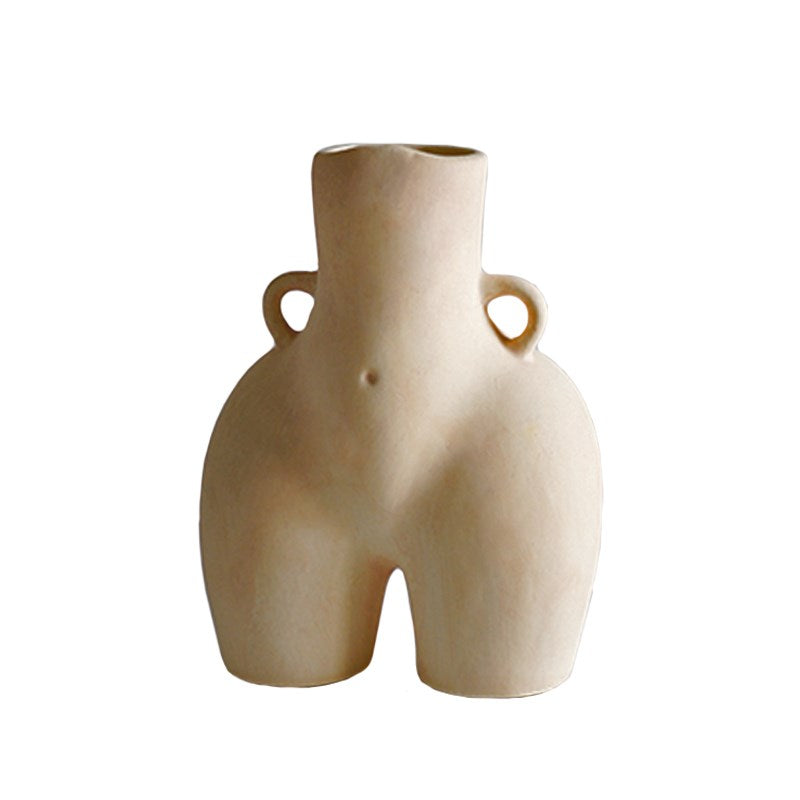 Vaso bianco in ceramica