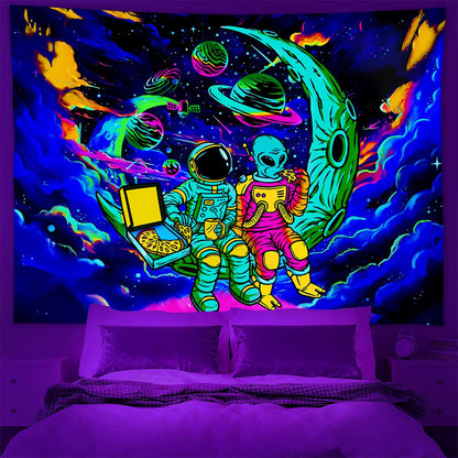 Tappezzeria spazio fluorescente