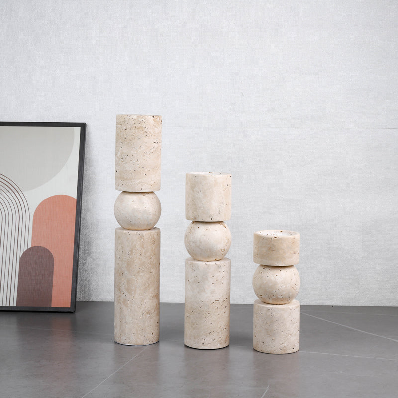 Candelabro pietra beige
