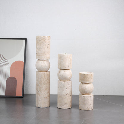 Candelabro pietra beige