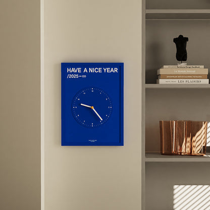 Orologio da parete Quadro blu anno