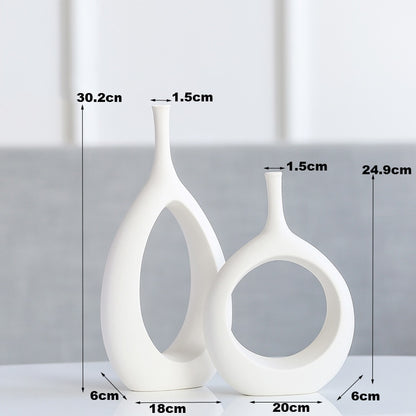 Vaso ceramica bianco