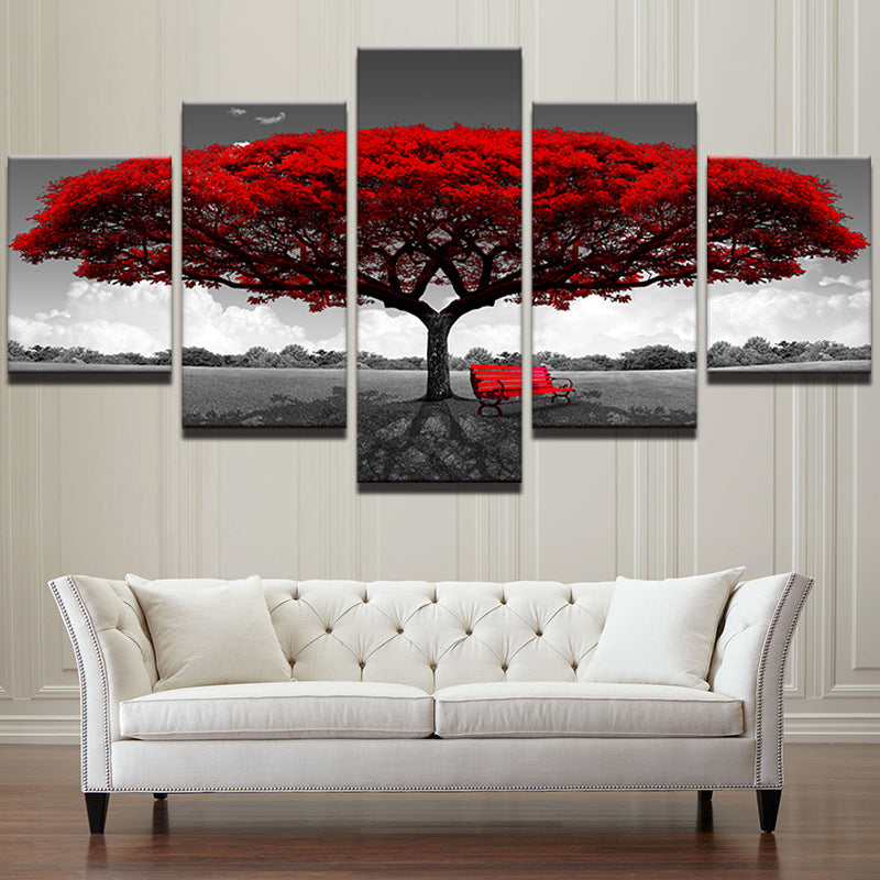 Quadro albero rosso