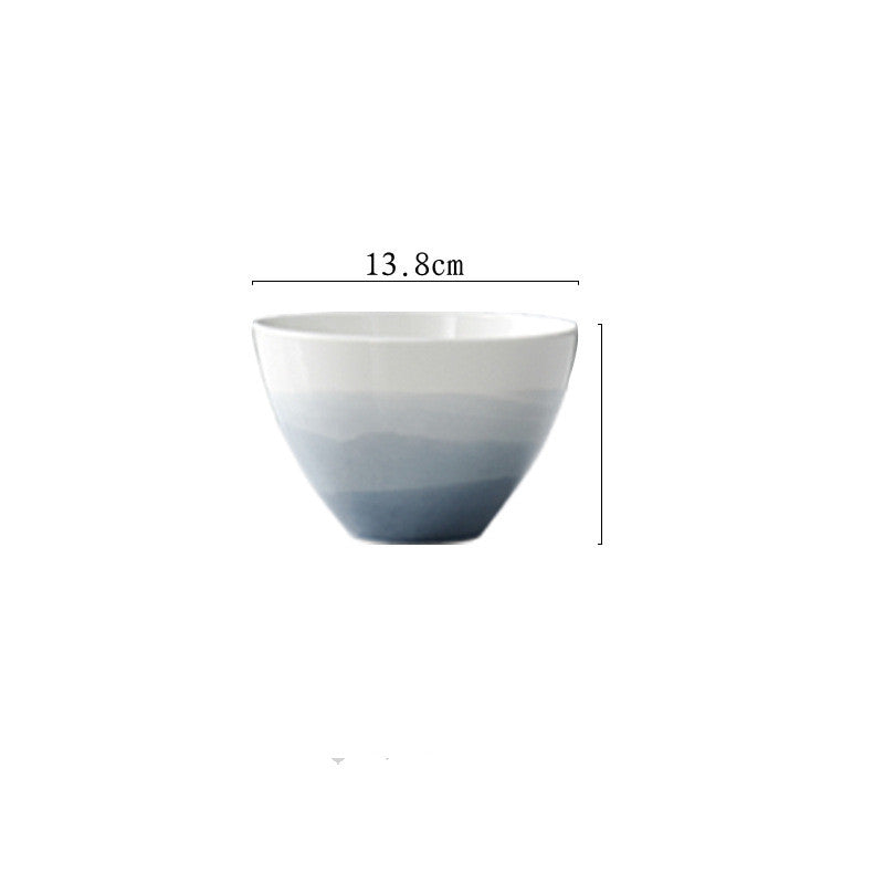 Piatto ceramica gradiente