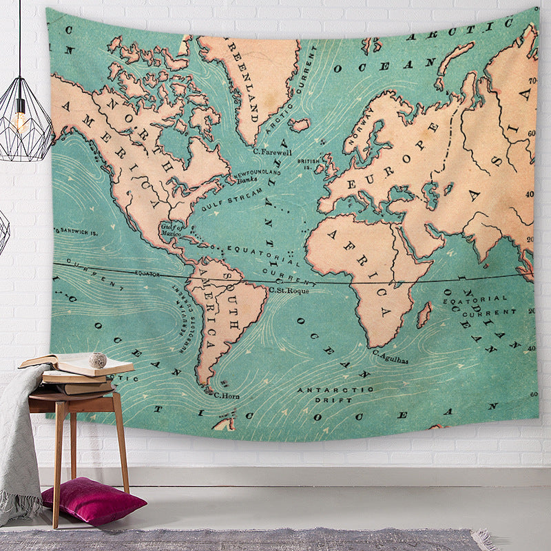 Tappezzeria mappa oceanica