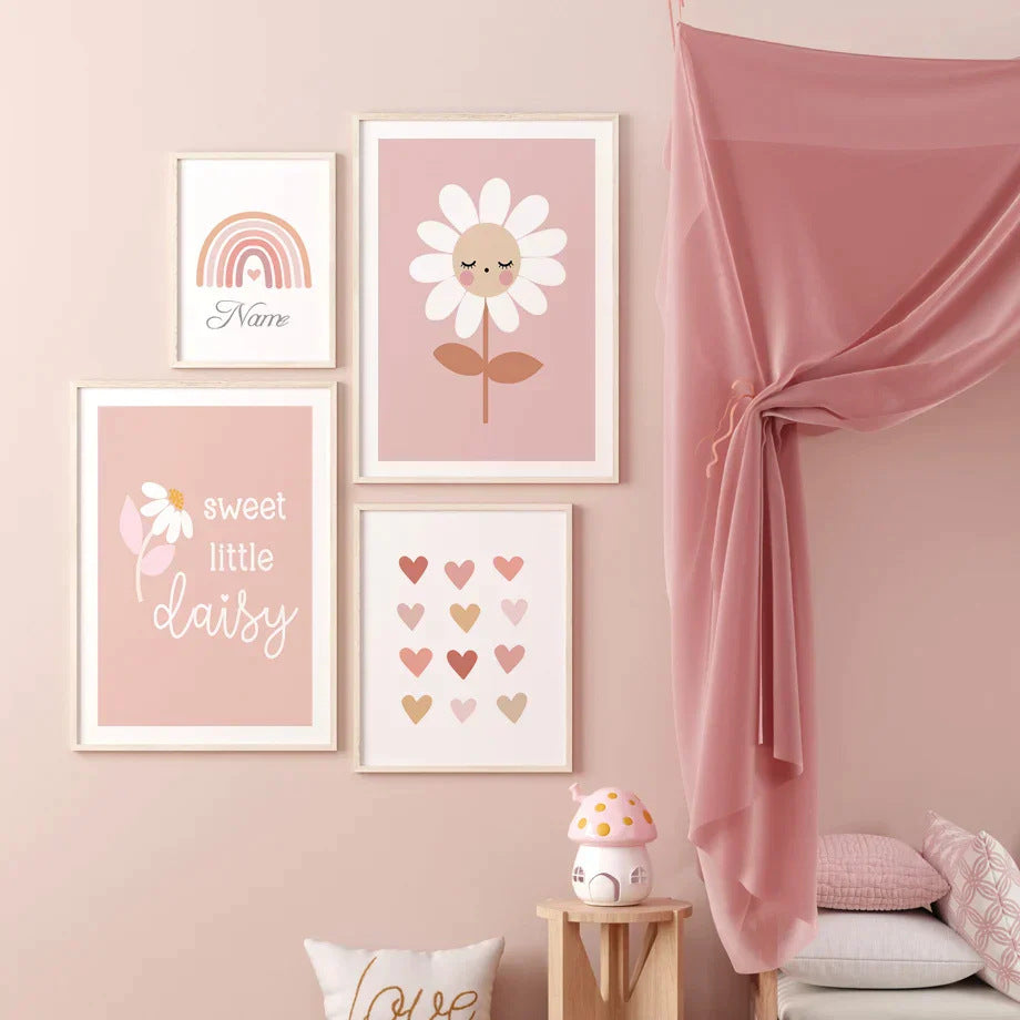 Quadro fiori arcobaleno