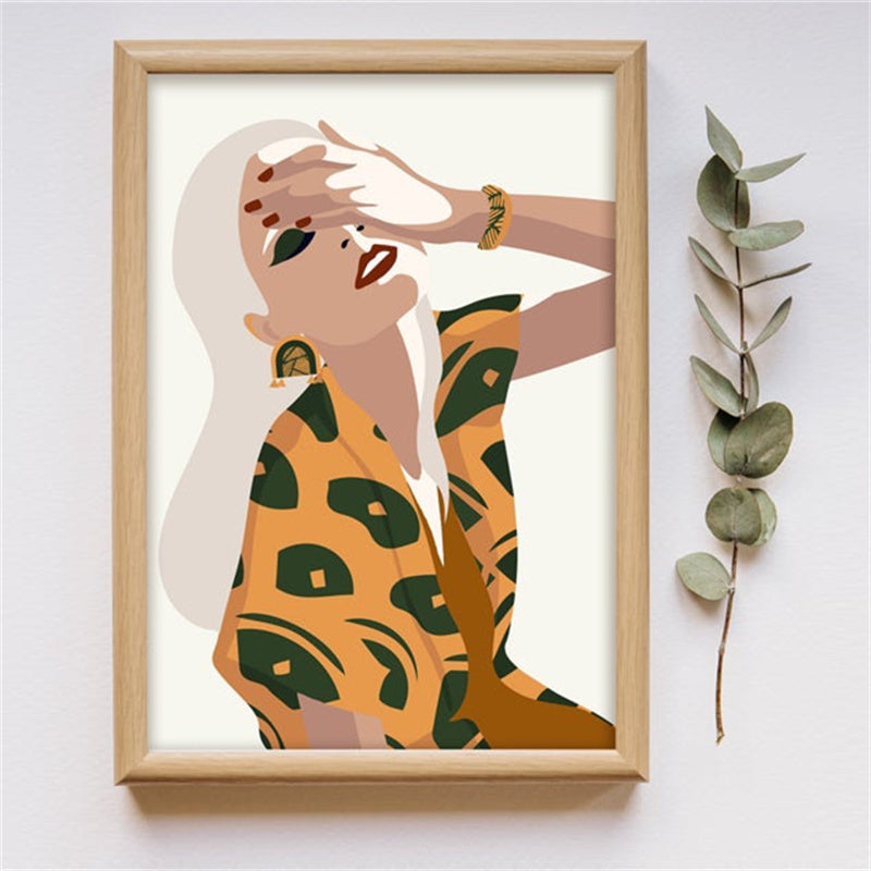 Quadro boho astratto