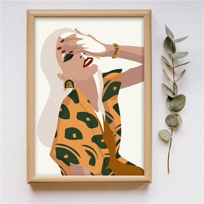 Quadro boho astratto