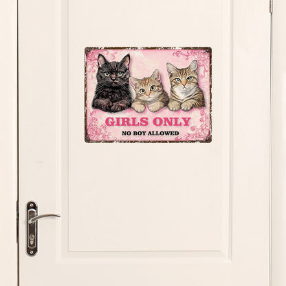 Adesivo murale Gatto con scritta