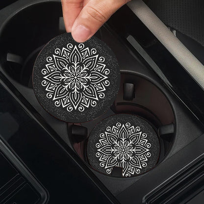 Sottobicchiere turchese mandala arabesco