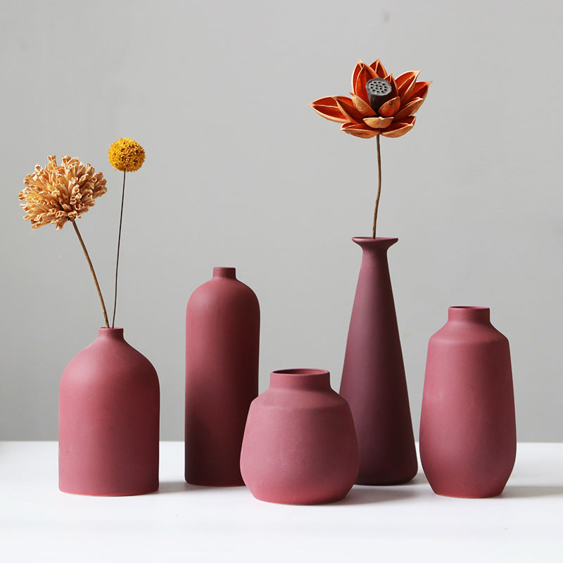 Vaso fiori secchi decorativo