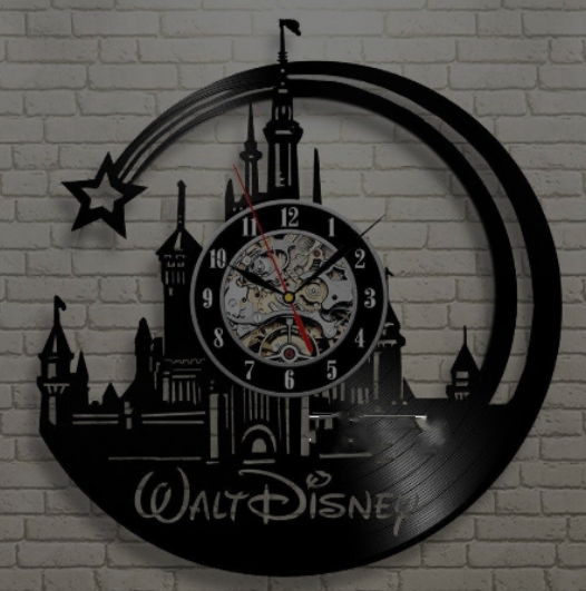 Orologio da parete Cuffie musica vintage