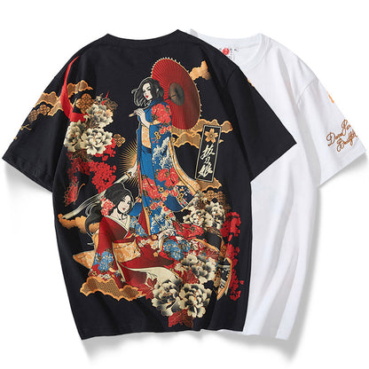 Cardigan stampa ukiyo-e