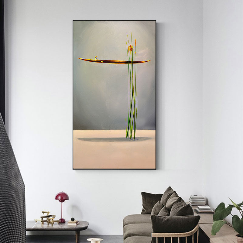 Quadro barca astratta