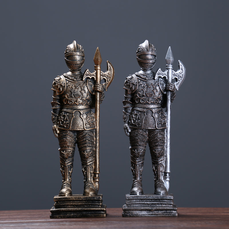 Statuetta guerriero ferro