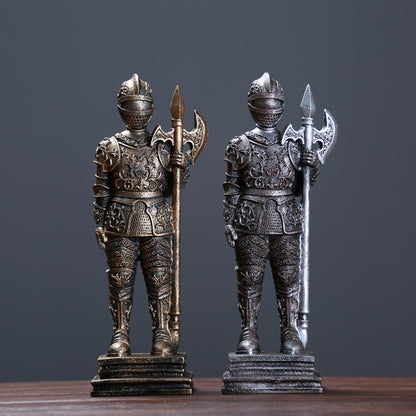 Statuetta guerriero ferro