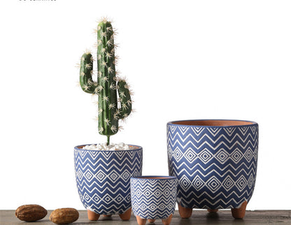 Vaso ceramica geometrico