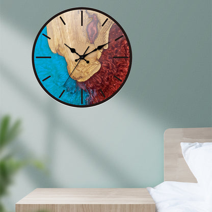 Orologio da parete Texture legno naturale