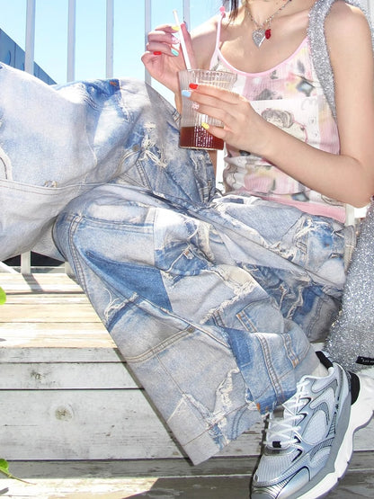 Pantaloni fiore vintage