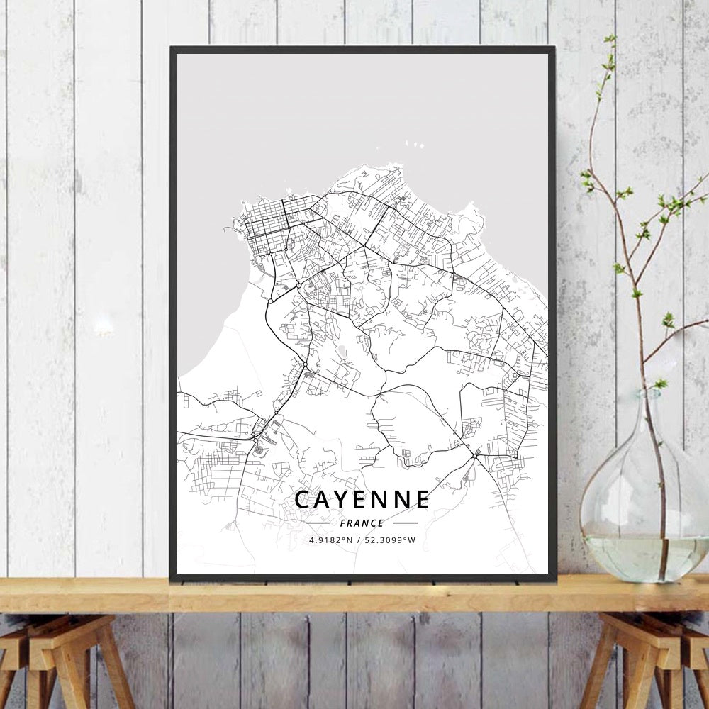 Poster mappa città