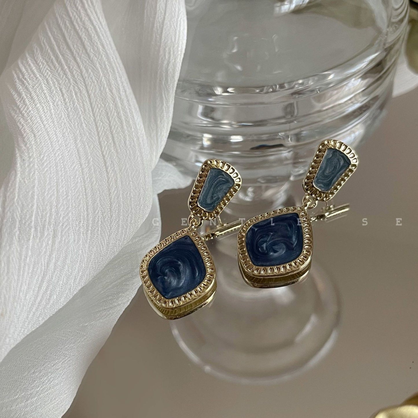 Orecchini Blu Sfumati