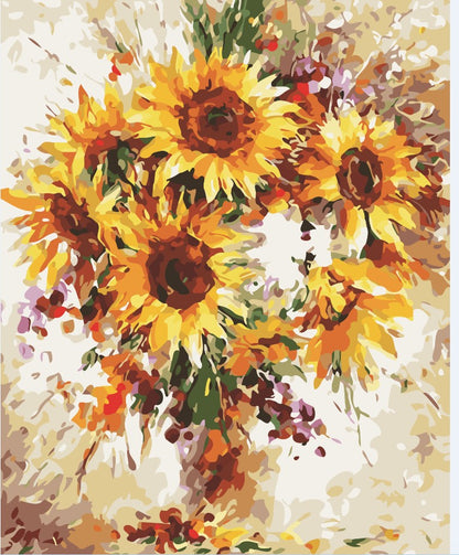Quadro da dipingere girasoli