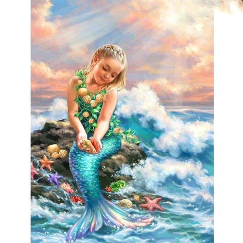 Quadro diamantato sirena