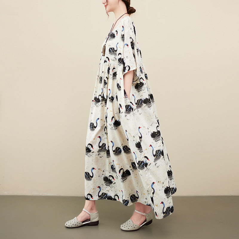 Vestito cigno stile rinascimentale