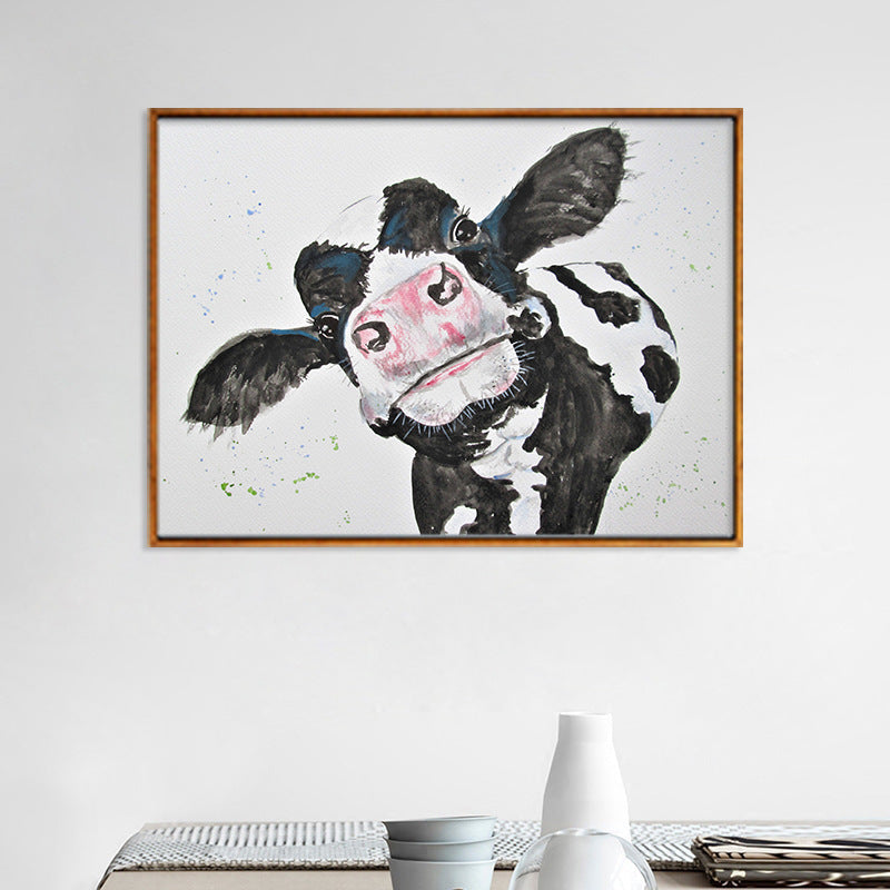 Quadro Bianco e Nero Mucca