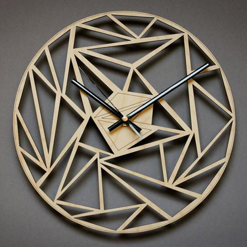 Orologio da parete Triangoli legno