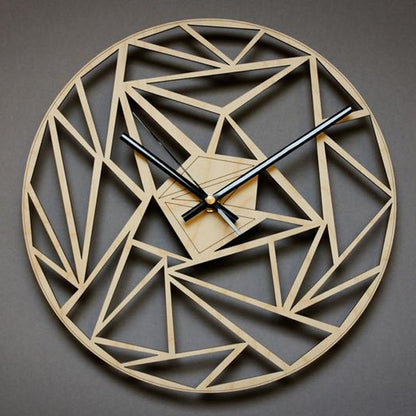 Orologio da parete Triangoli legno