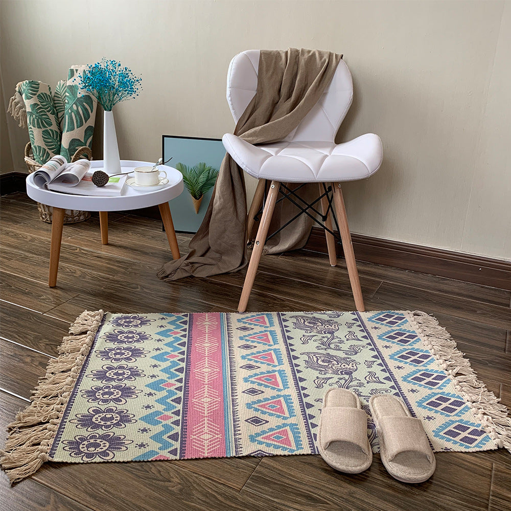 Tappeto cotone lino
