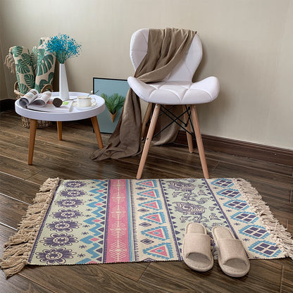 Tappeto cotone lino