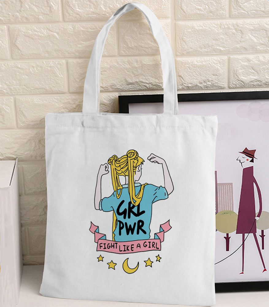 Borsa tela multicolore stampe varie