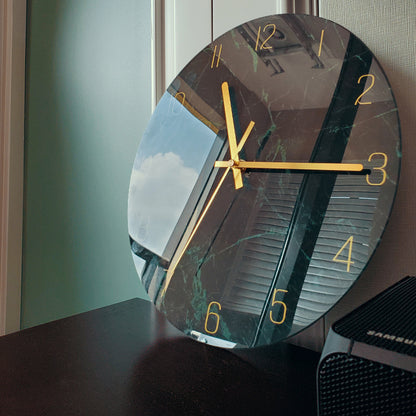 Orologio da parete Farfalle giallo
