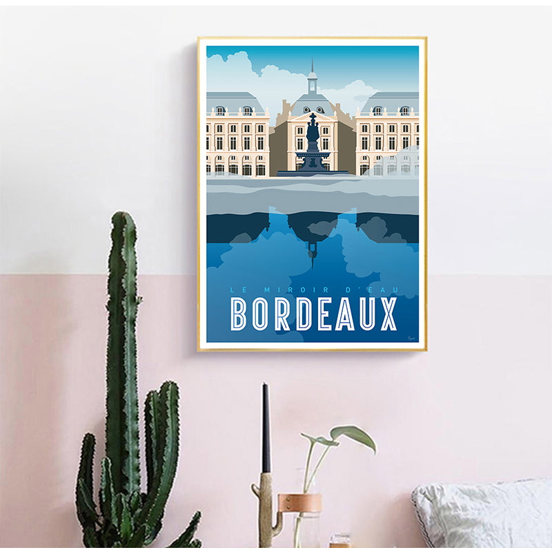 Poster mappa vini vintage