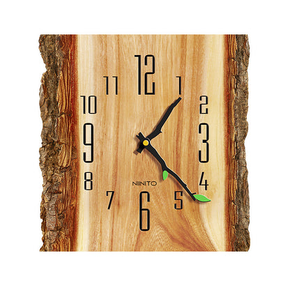Orologio da parete Legno naturale corteccia