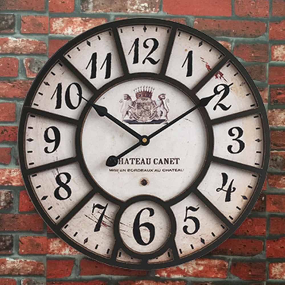 Orologio da parete Stemma château vintage